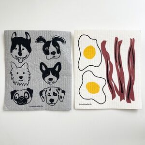 Three Bluebirds Swedish Eco-Friendly Dishcloth - New, Set of 2